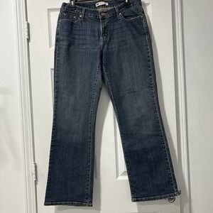 Levis 529 Jeans Womens 14 Blue Curvy Bootcut‎ Mid Rise Stretch Denim Medium Wash
